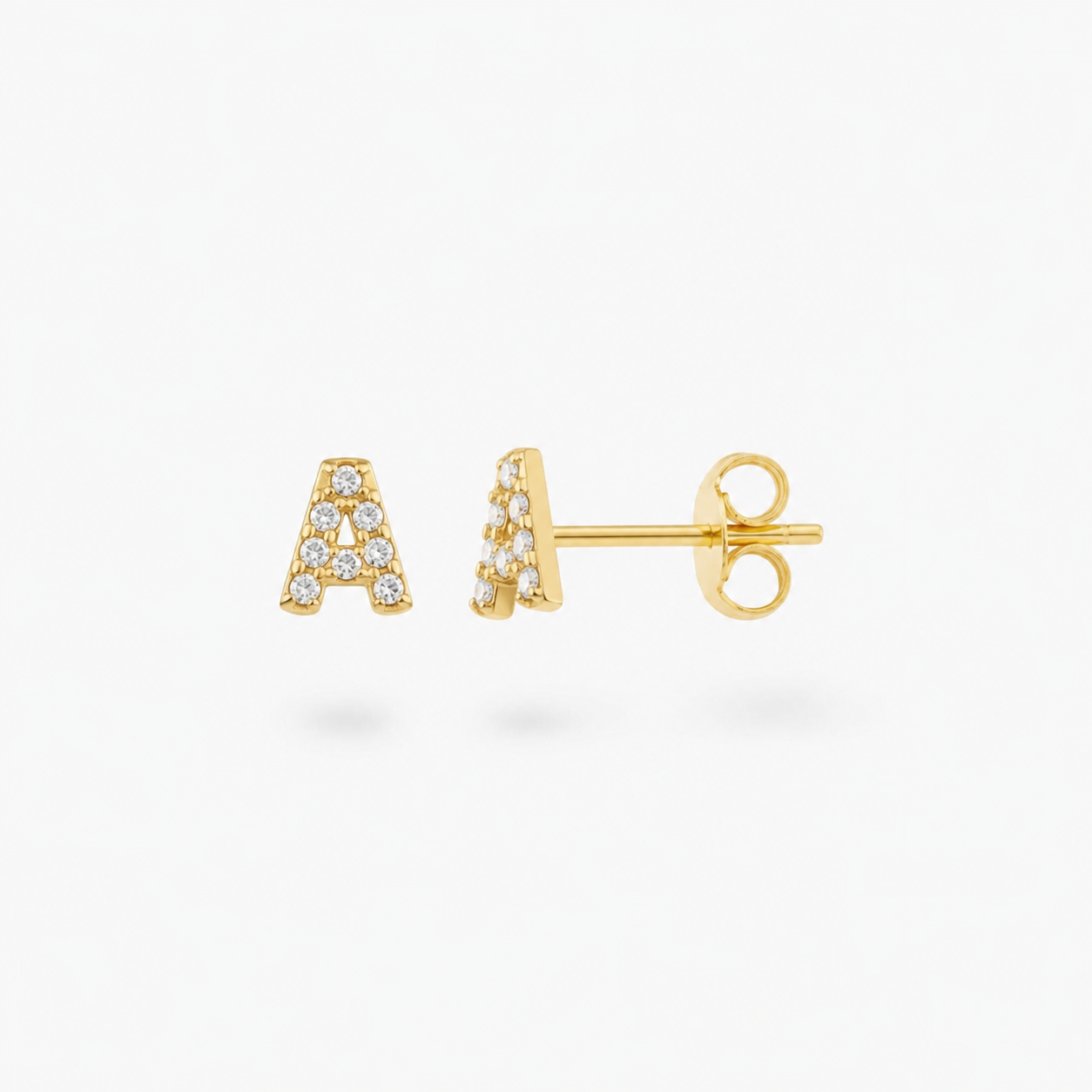INITIAL EARRING | 18k Gold