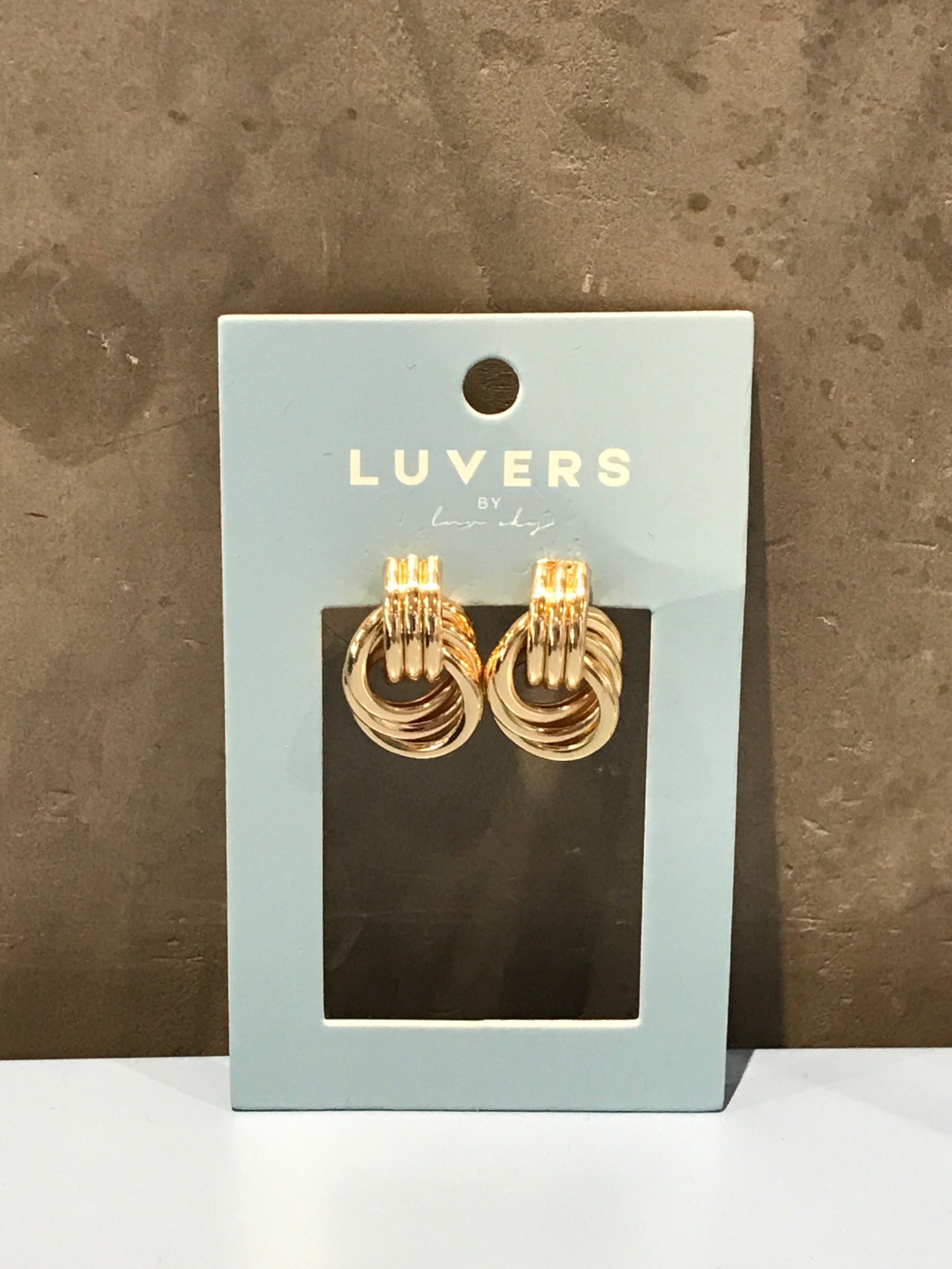 LUVERS - GOLD KNOT EARRINGS