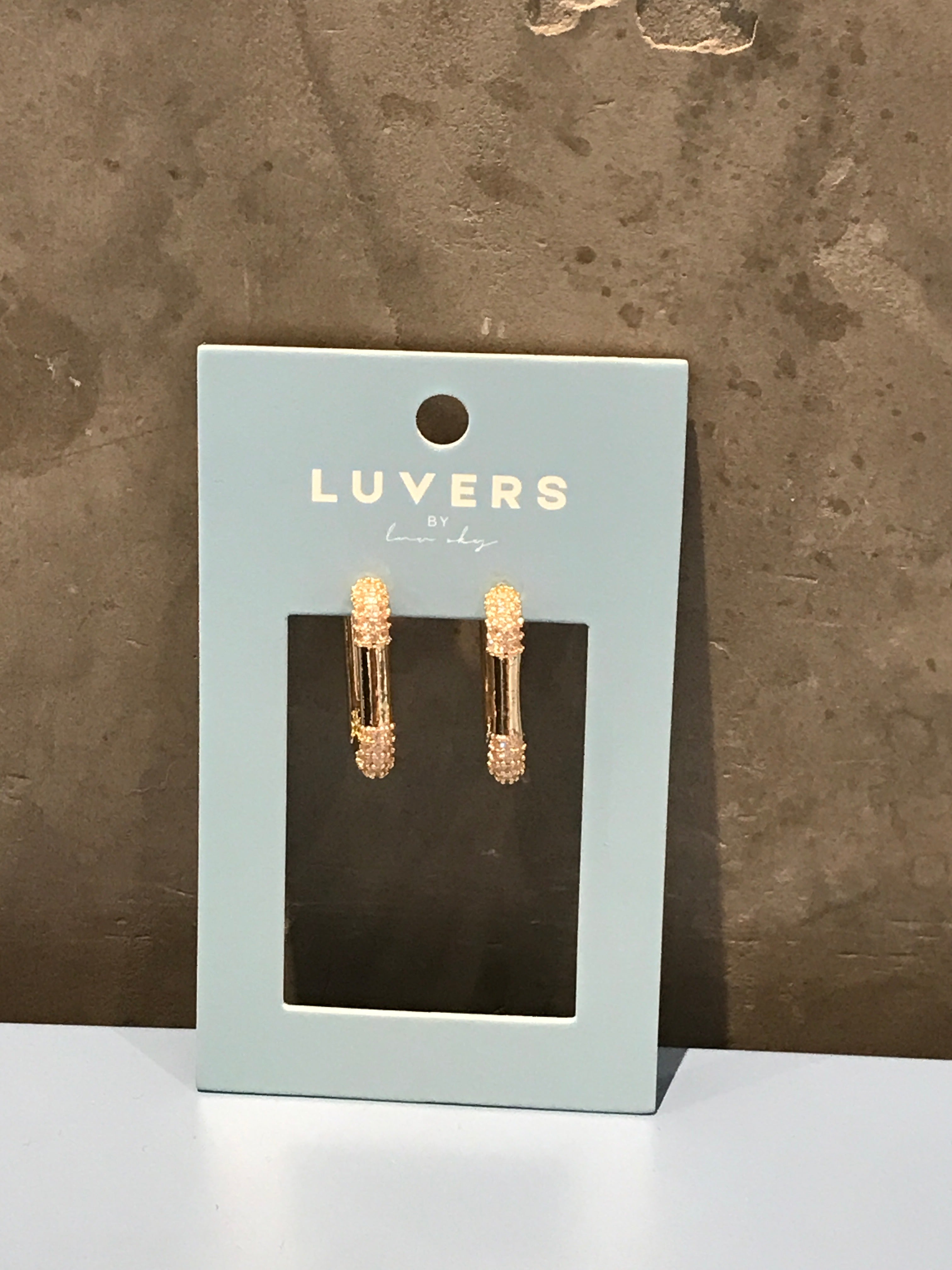 LUVERS - GOLD DIAMANTÉ HUGGIES