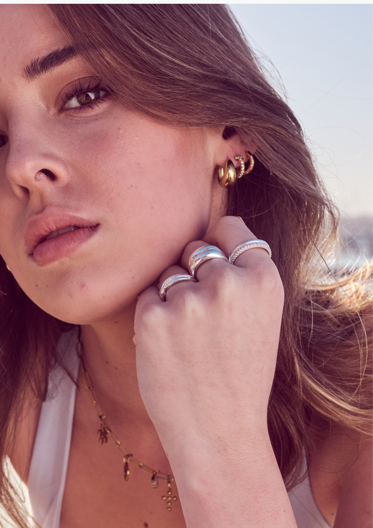 RHEMY HUGGIES - Waterproof 14k Gold