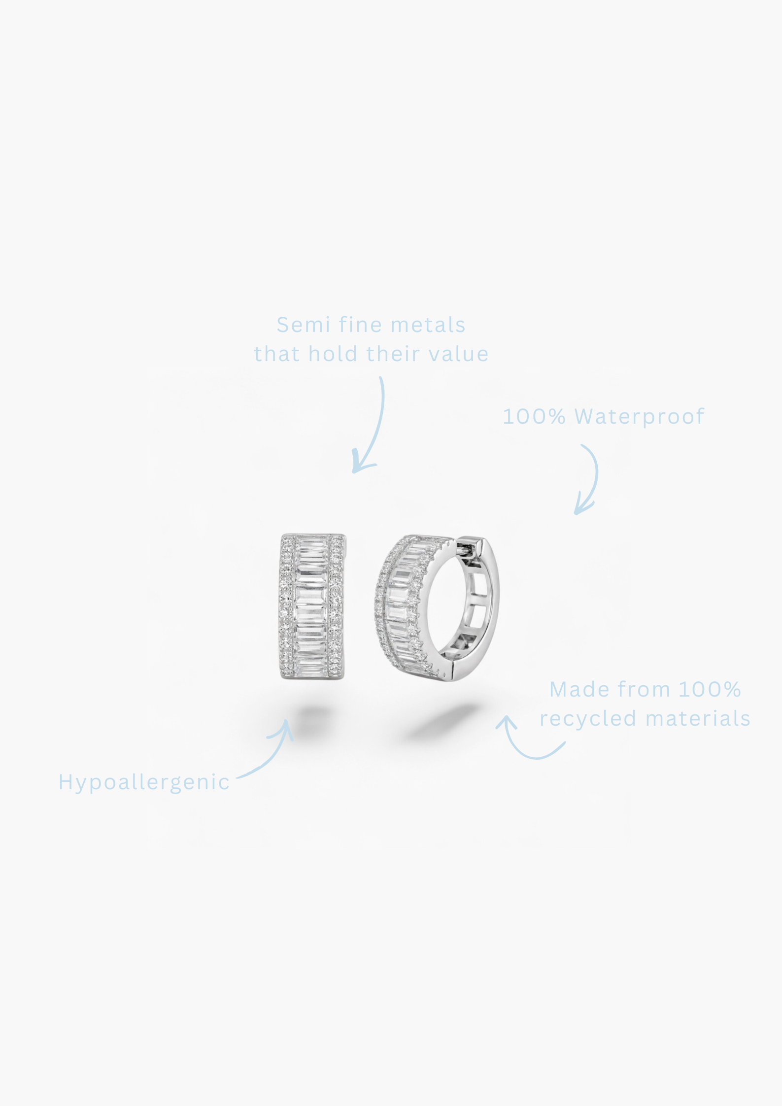 MELANIE HUGGIES - Sterling Silver