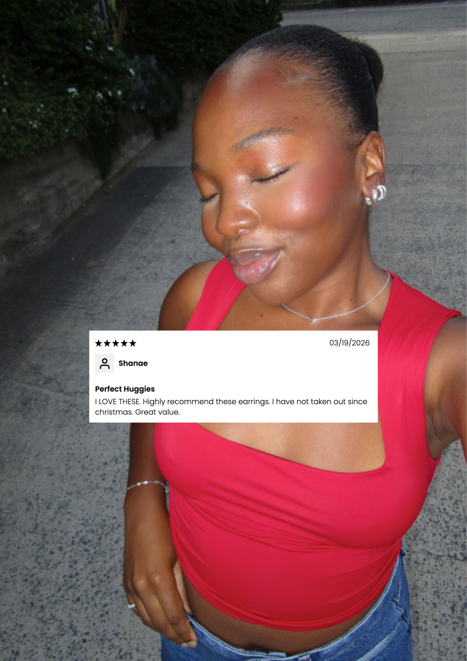 HAZEL HUGGIES - Sterling Silver