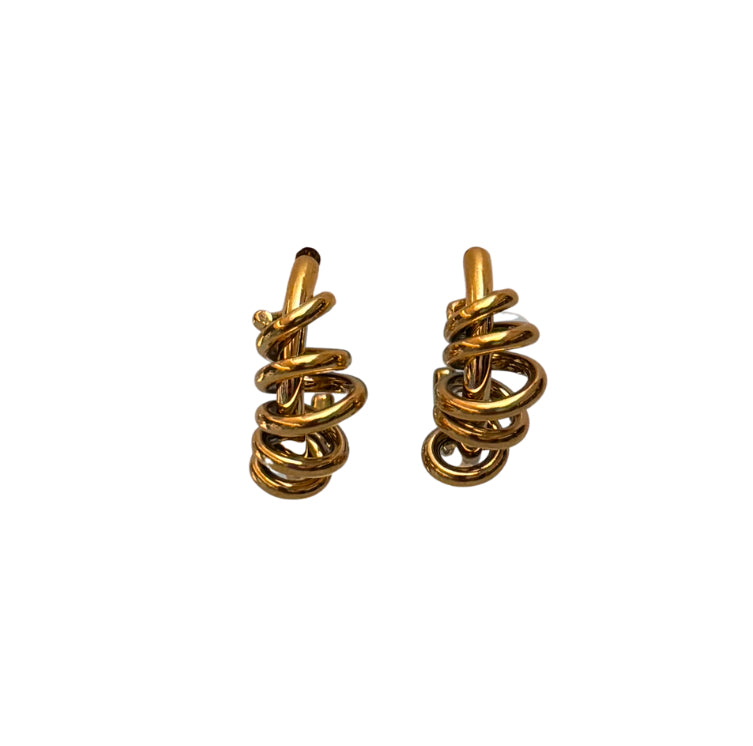 LUVERS - GOLD TWISTED EARRINGS