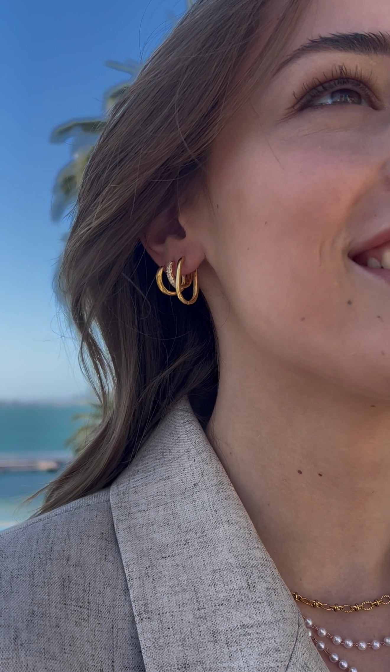 LUKA HOOPS - Waterproof 14k Gold