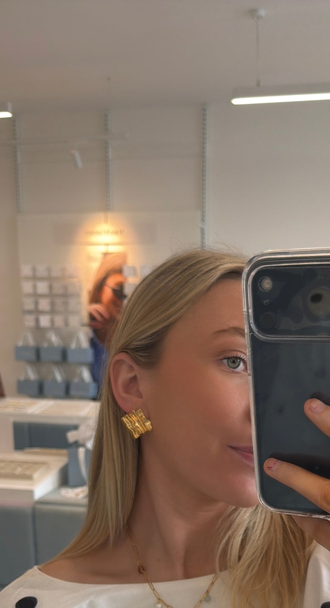 CRINKLED STUDS LUVERS - Gold