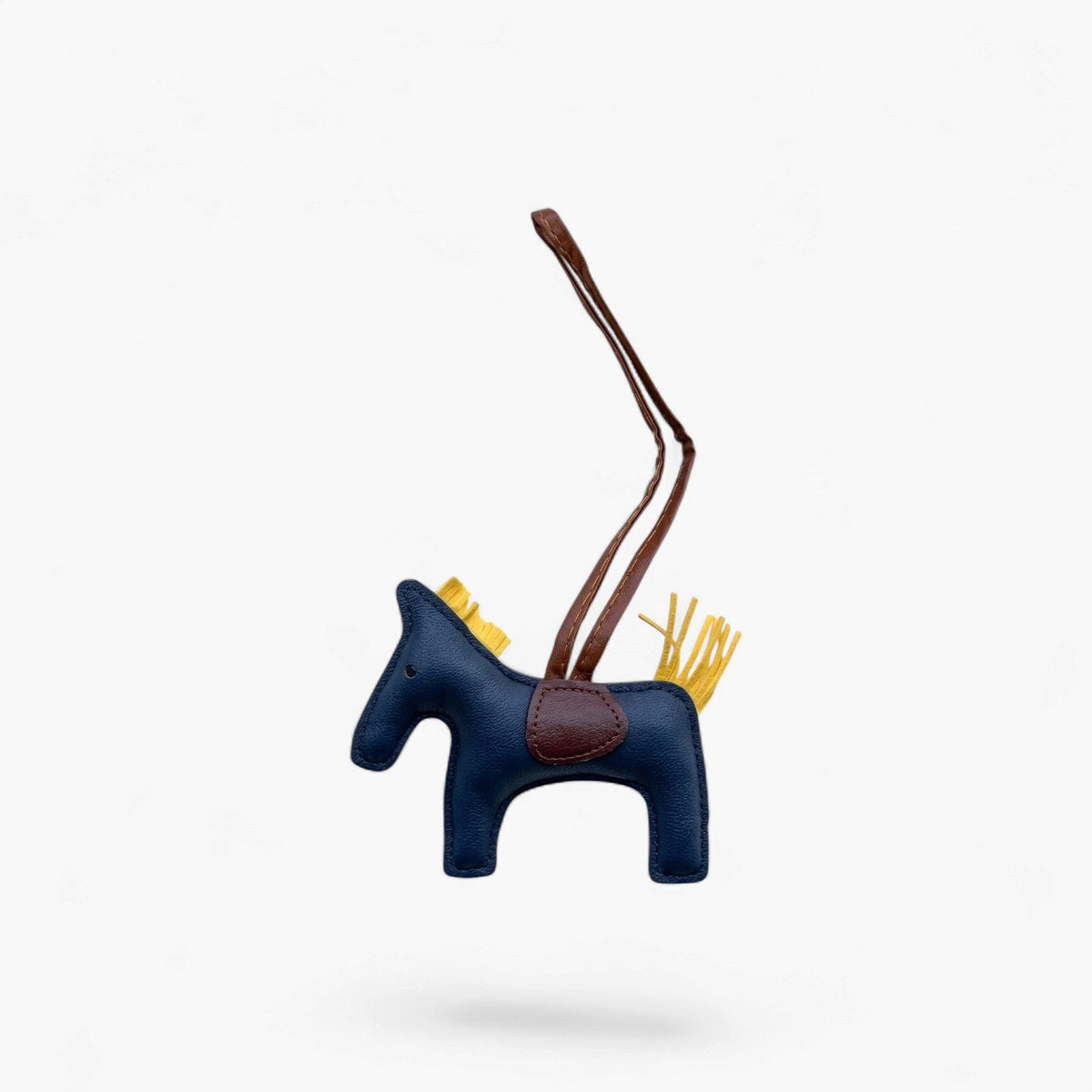 Horse Charm | Navy + Lemon