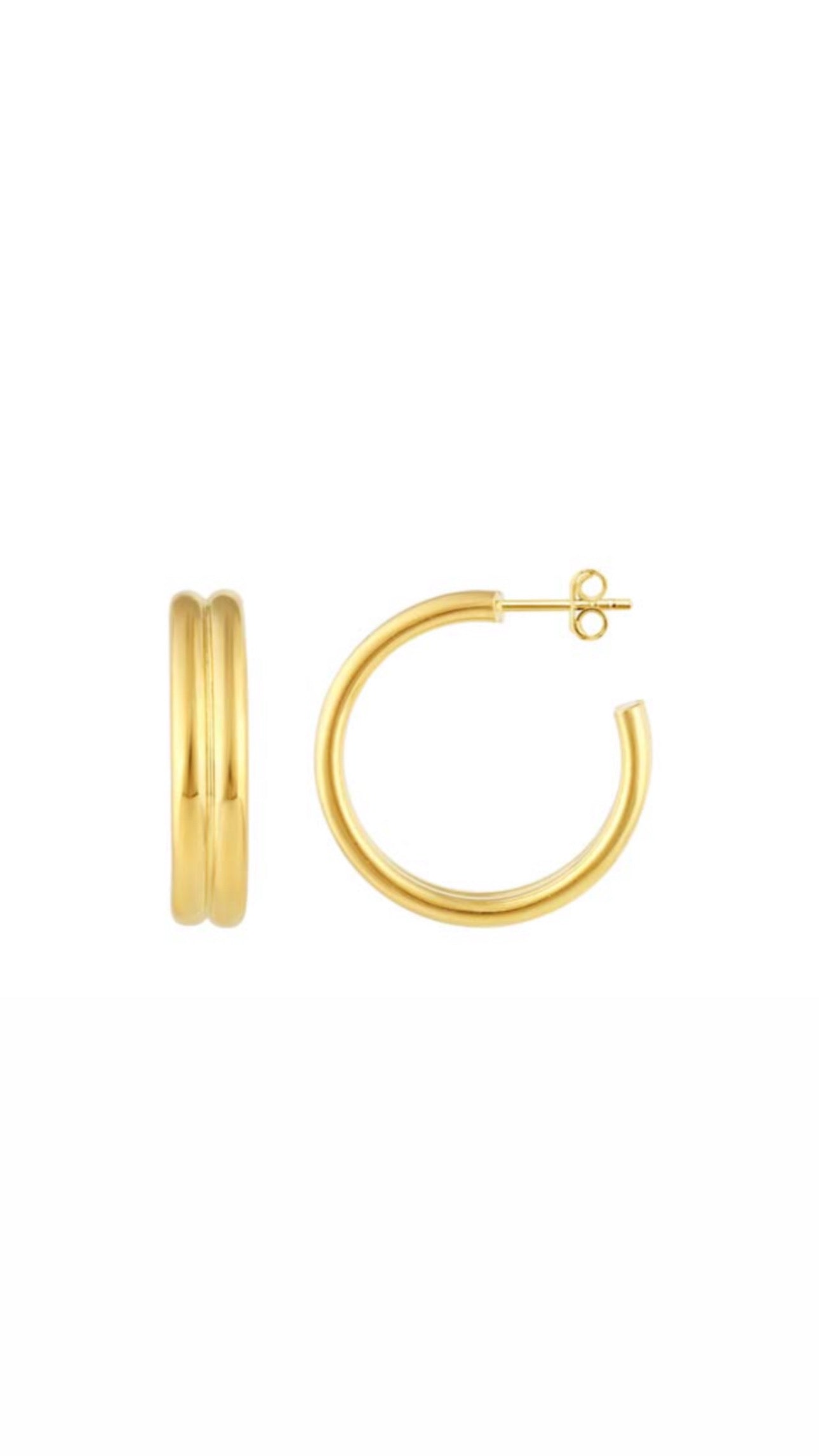 LARGE HVAR HOOPS- GOLD