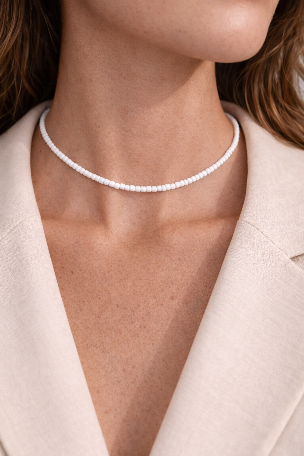 JASMINE NECKLACE - CLOUD WHITE