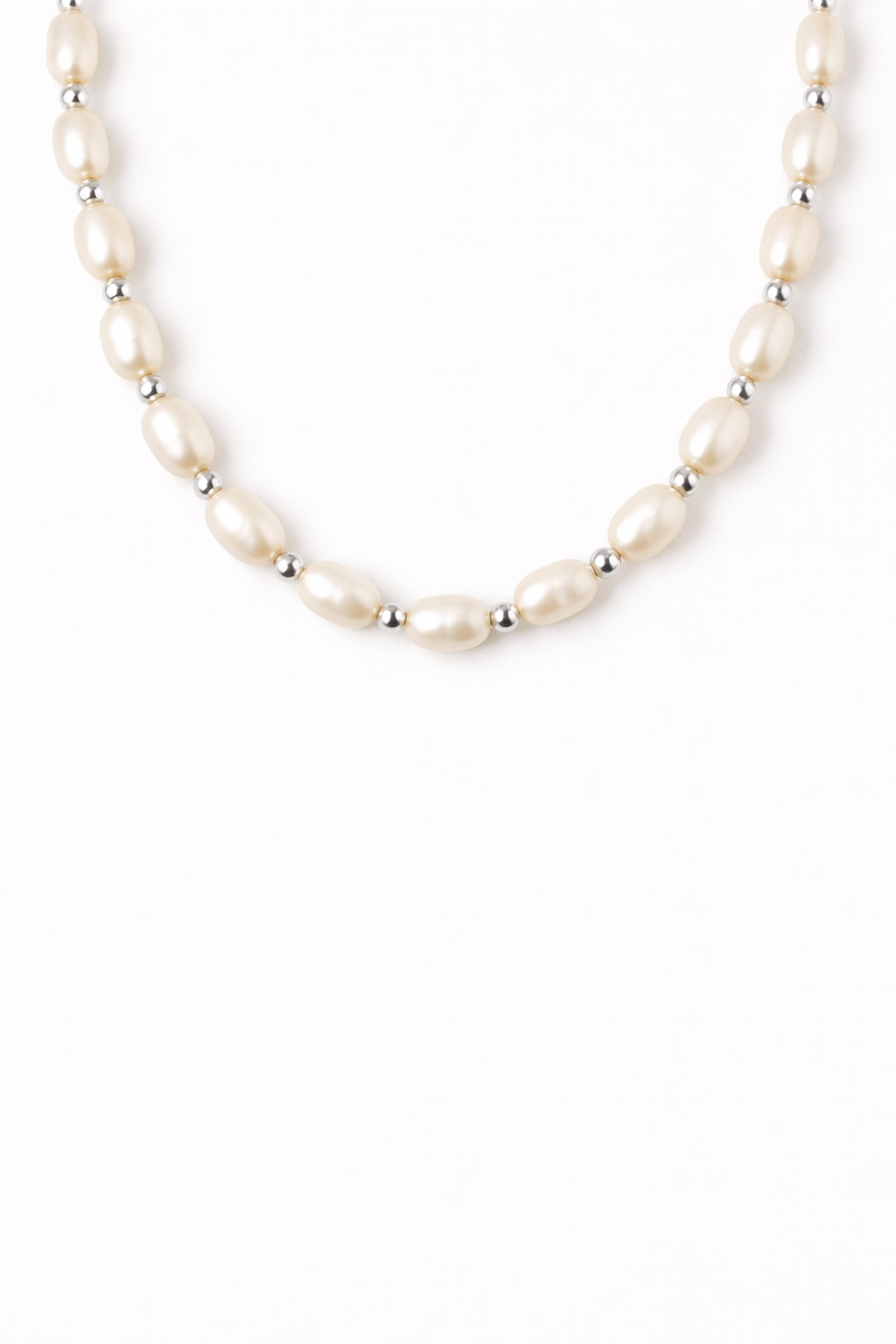 JAYDA PEARL NECKLACE - Recycled Sterling Silver