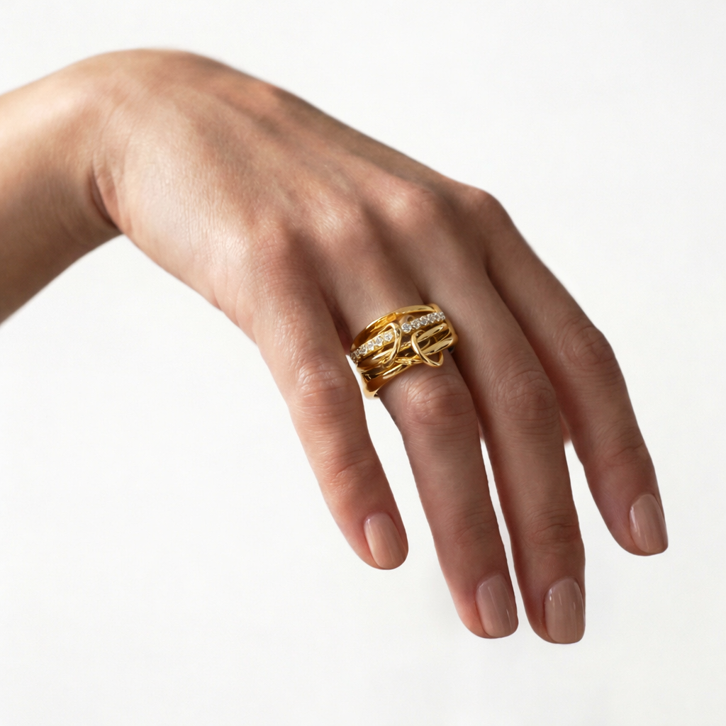EMMA RING - Waterproof 18k Gold