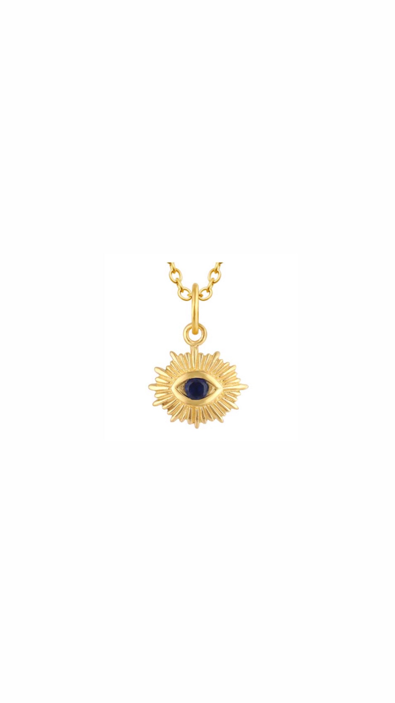 EVIL EYE SUN CHARM - GOLD