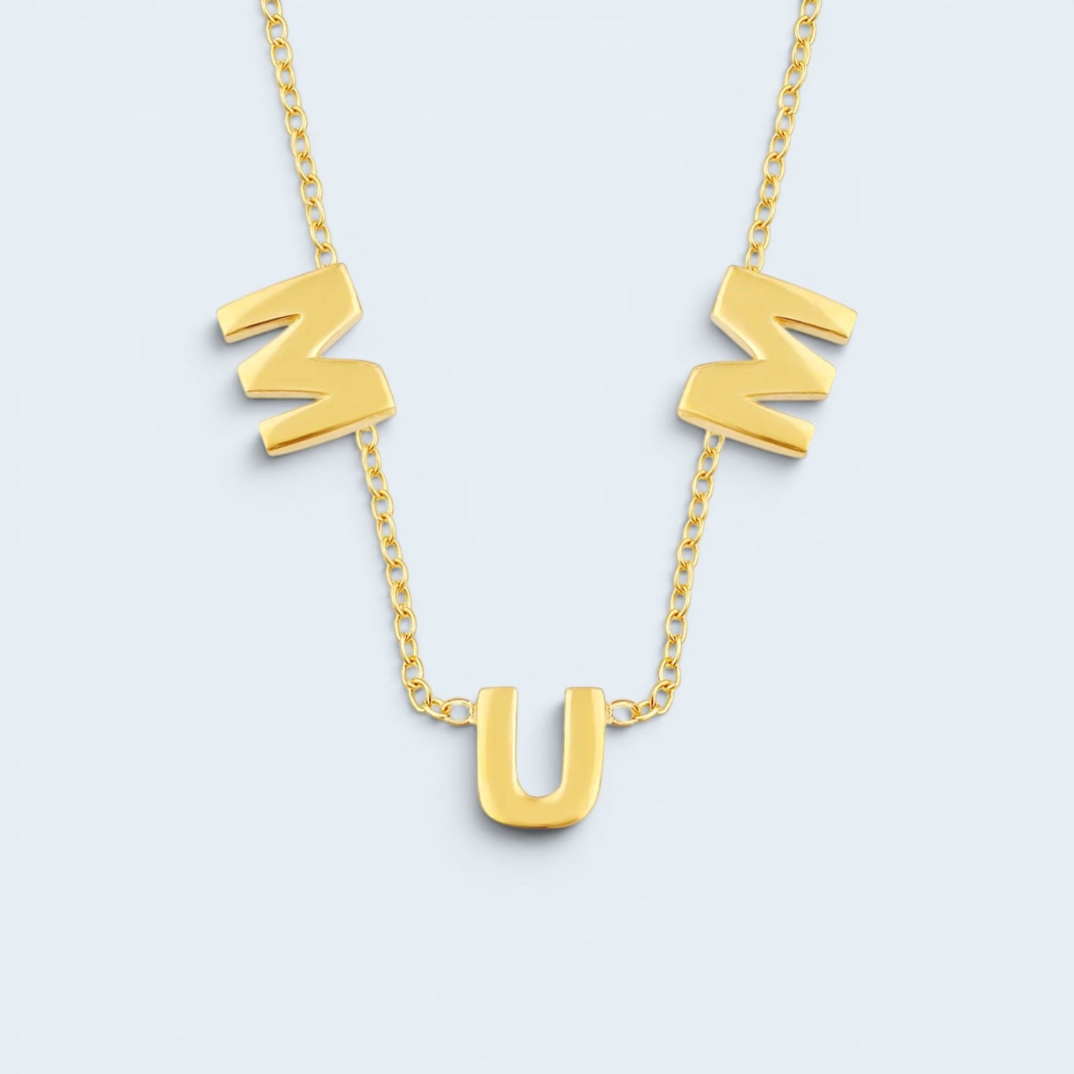 Classic Mum Necklace - 14k Gold Plated