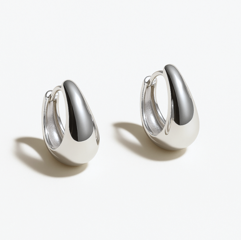 RHEMY HOOPS - Silver