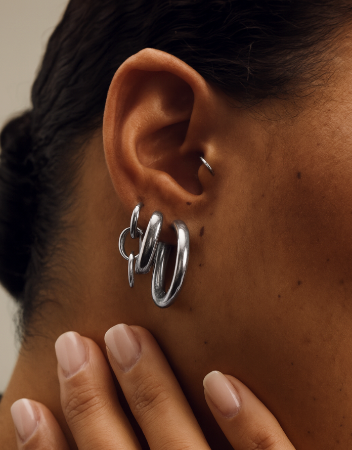 FLORENCE HOOPS - Sterling Silver