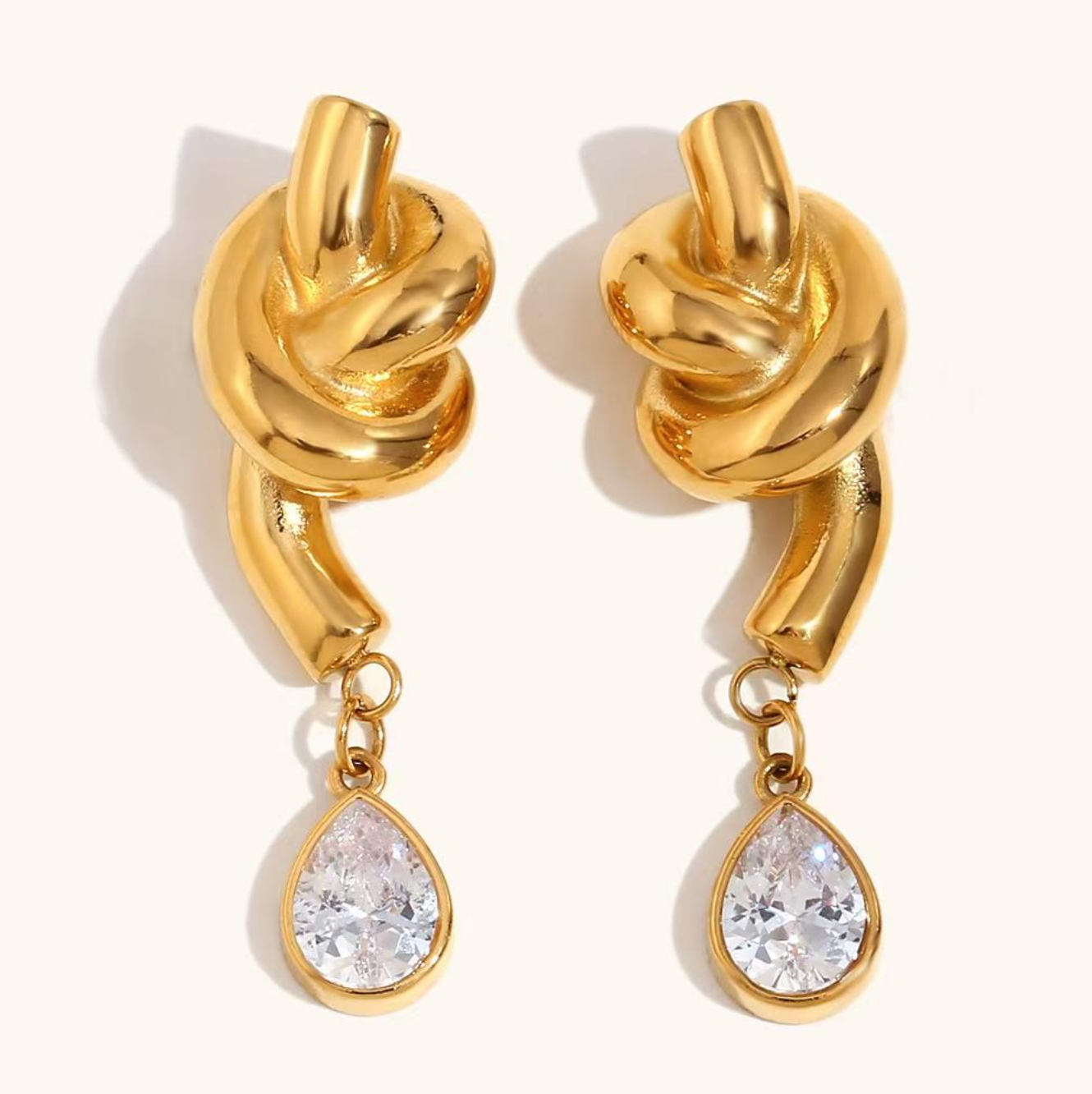 TIFFANY TWIST EARRINGS - Gold