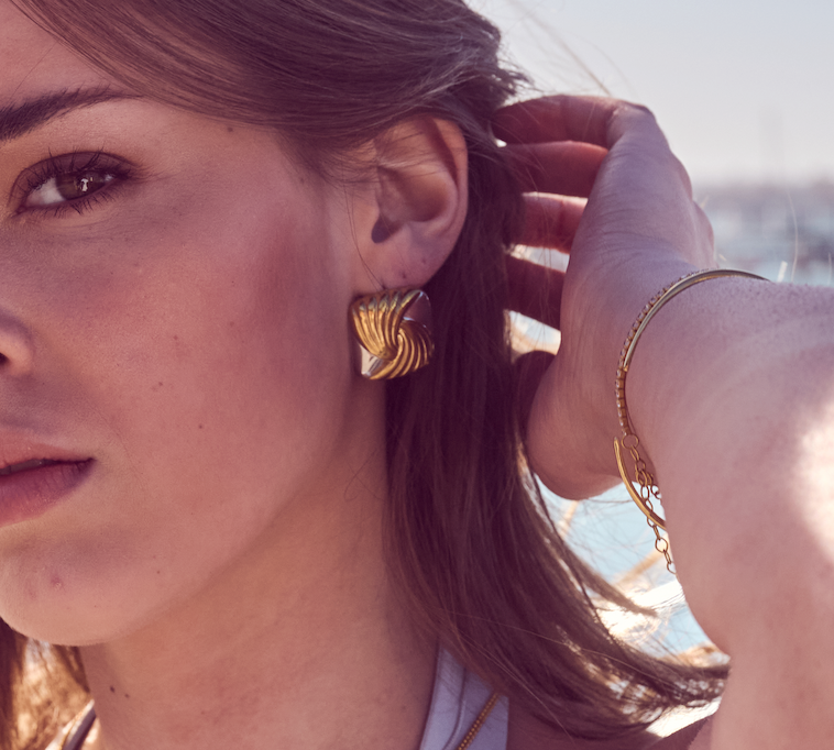 ISABELLE EARRINGS LUVERS - Duo Tone