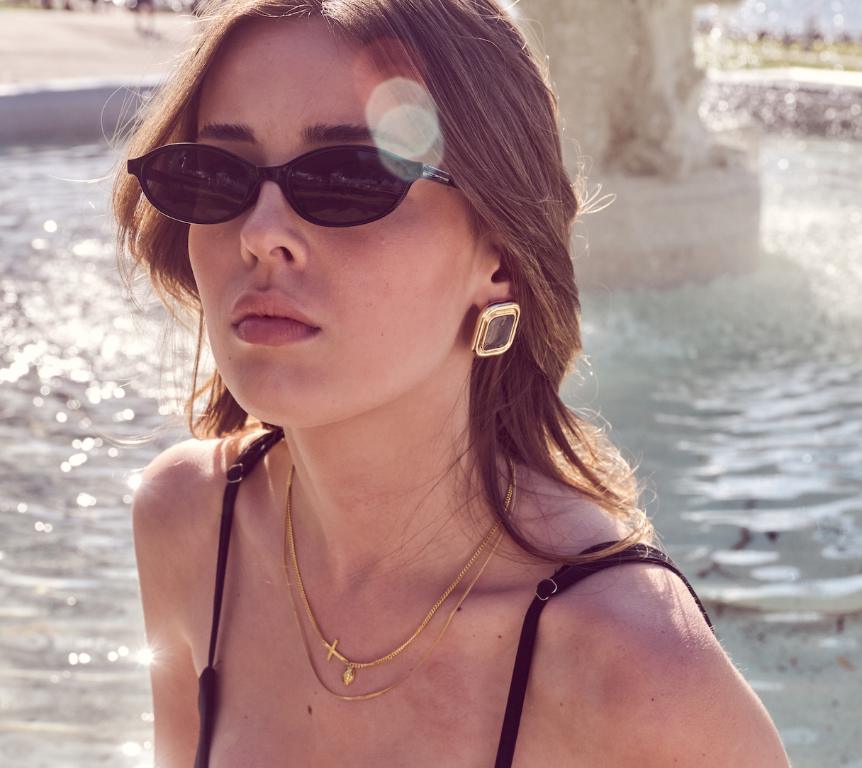 CLEA EARRINGS LUVERS - Black