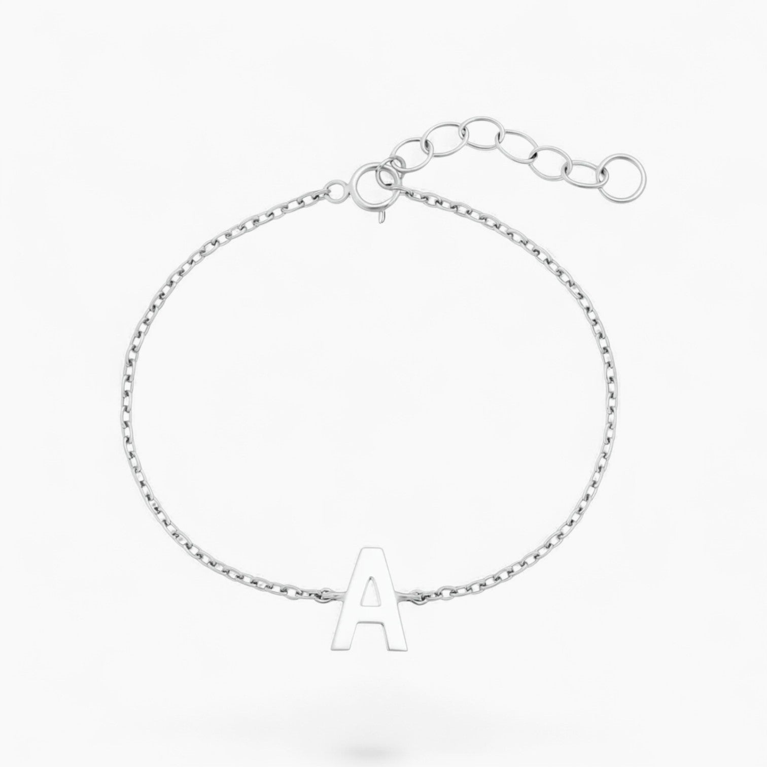 INITIAL BRACELET (A-Z)- Sterling Silver