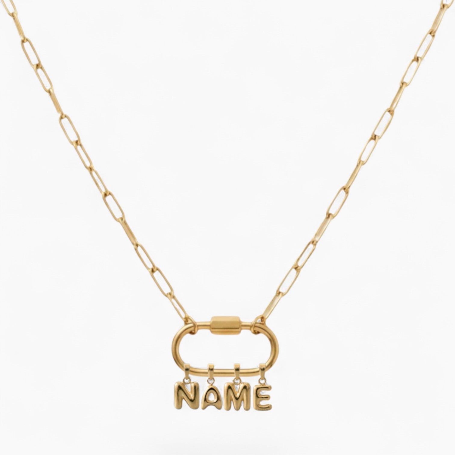 Name Necklace - Waterproof 18k Gold