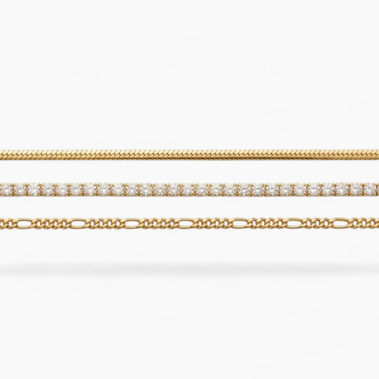 Sorrento Bracelet Set (3) - 14k Gold