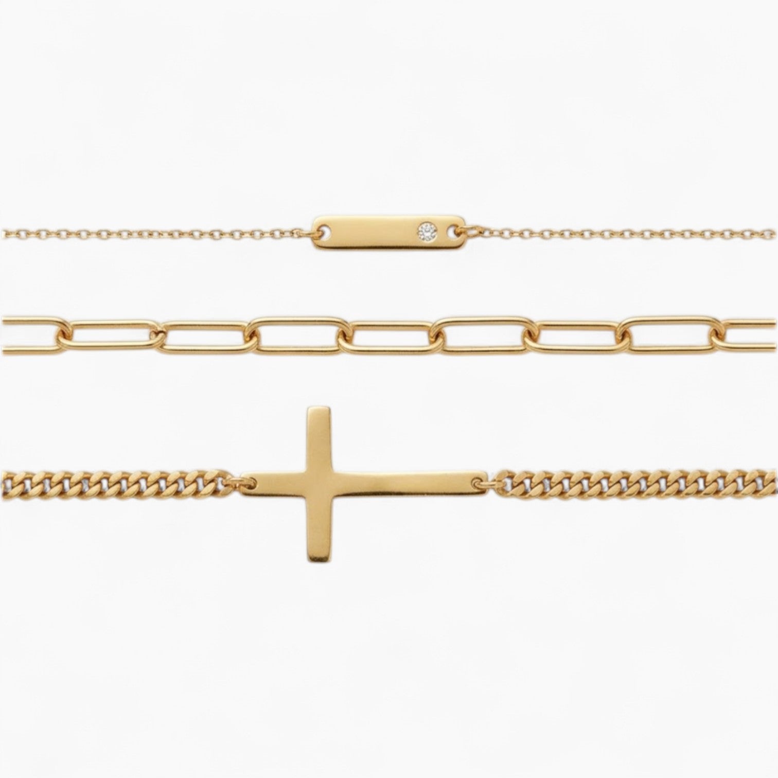 Sardinia Bracelet Set (3) - 14k Gold