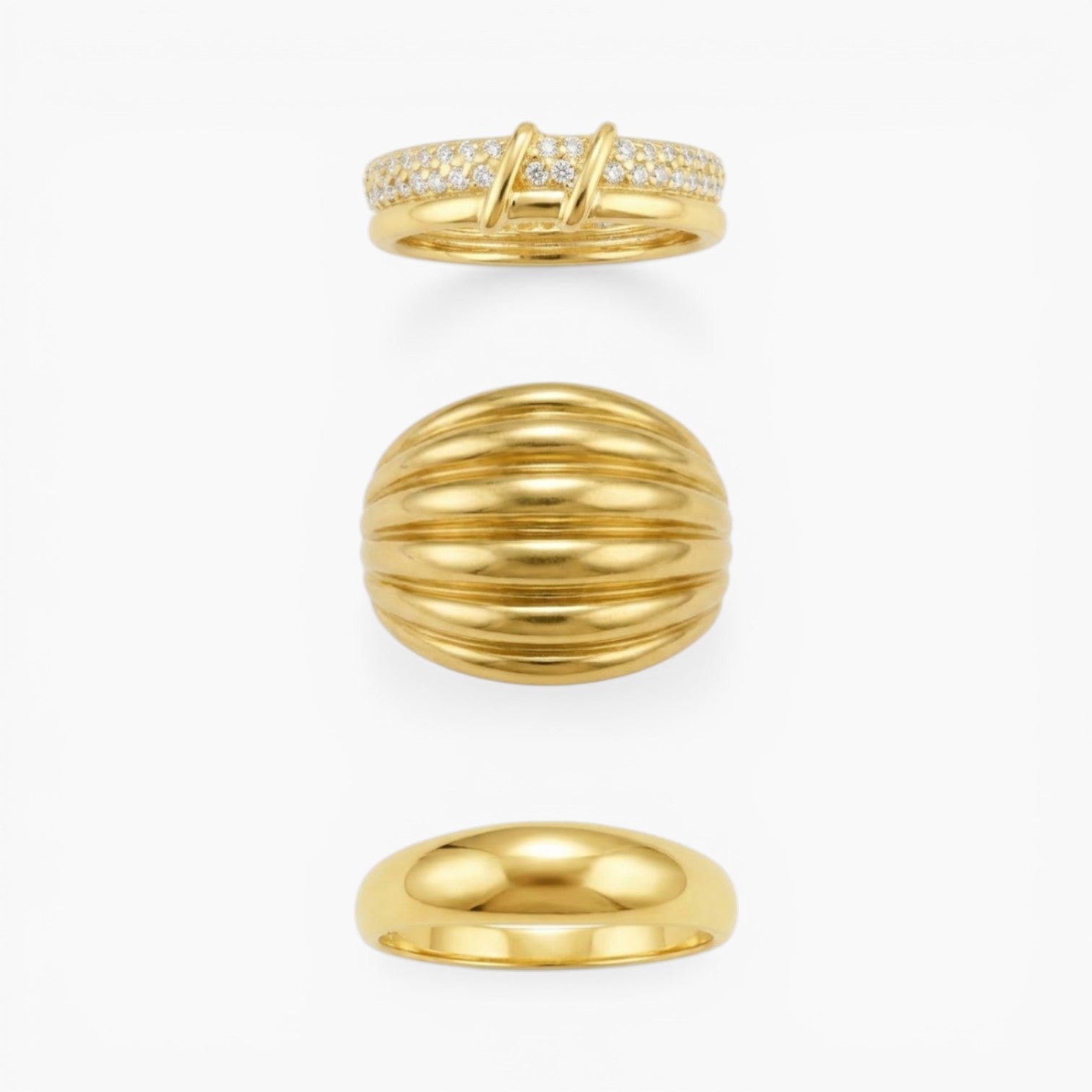 Sommer Ring Set (3) - 14k Gold