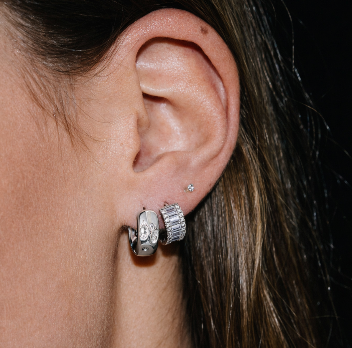 RUMI HUGGIES - Sterling Silver