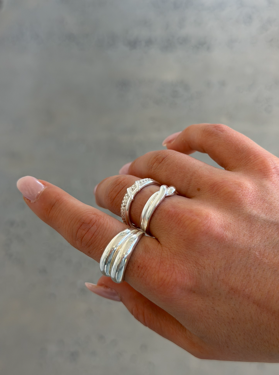 Sundae Ring Set (3) - Sterling Silver