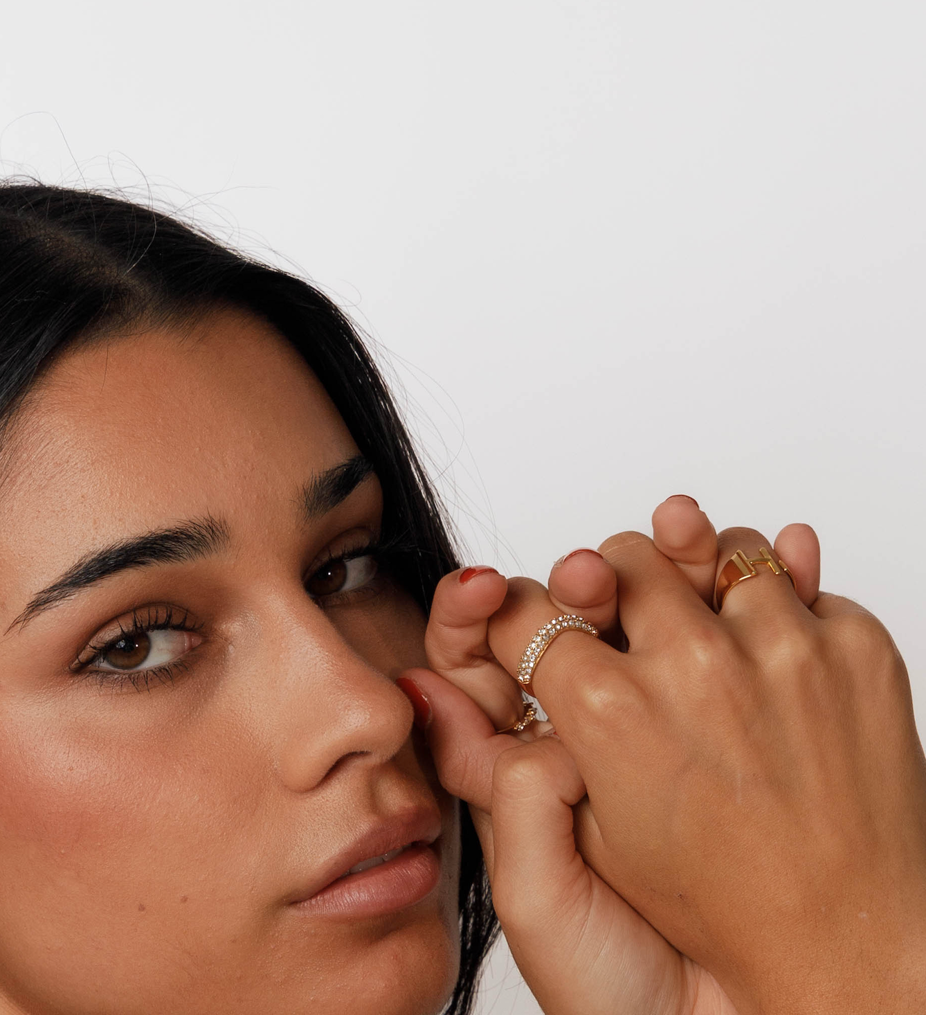 INITIAL GOLD ADJUSTABLE RING | 14k Gold