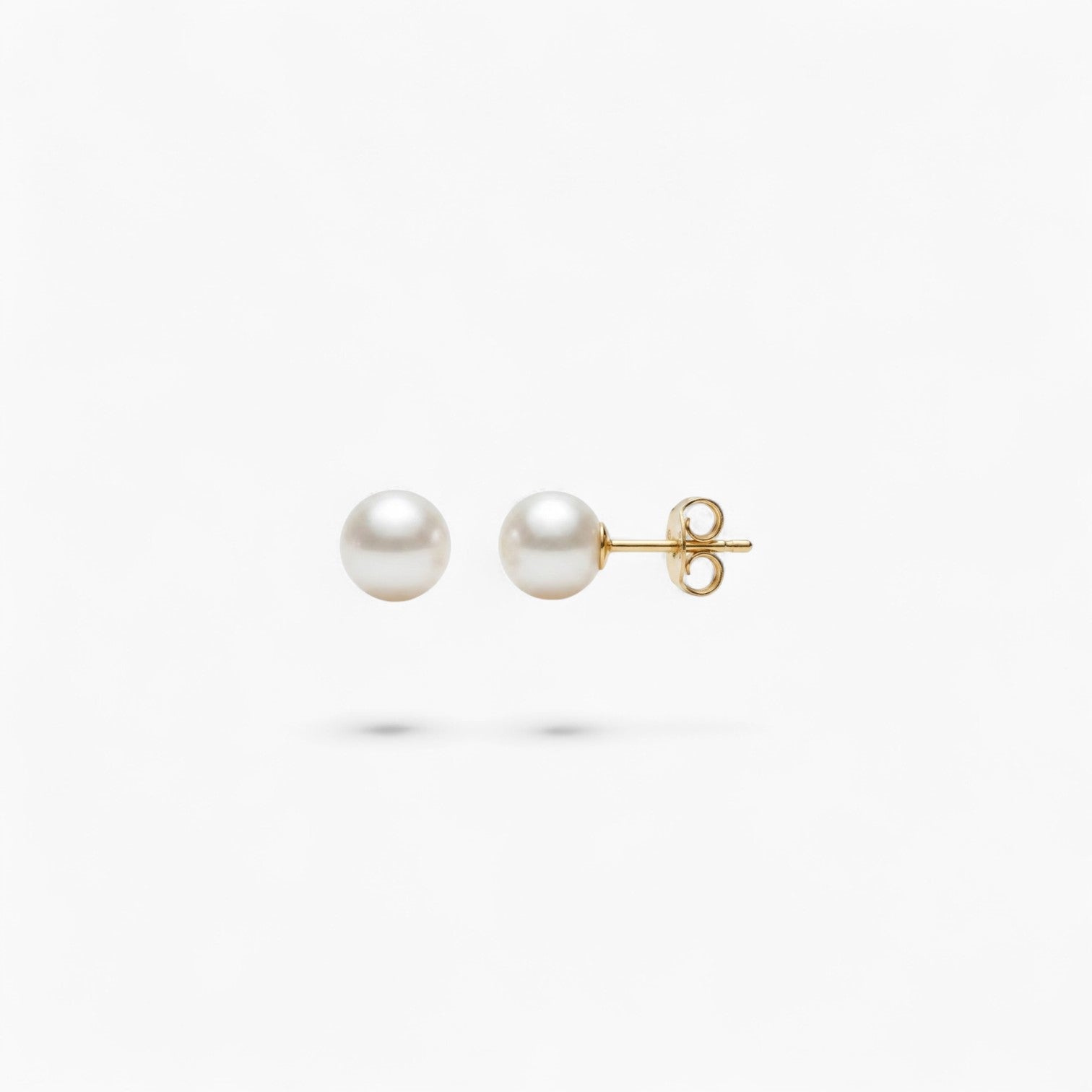 ROUND PEARL STUD | 14k Gold