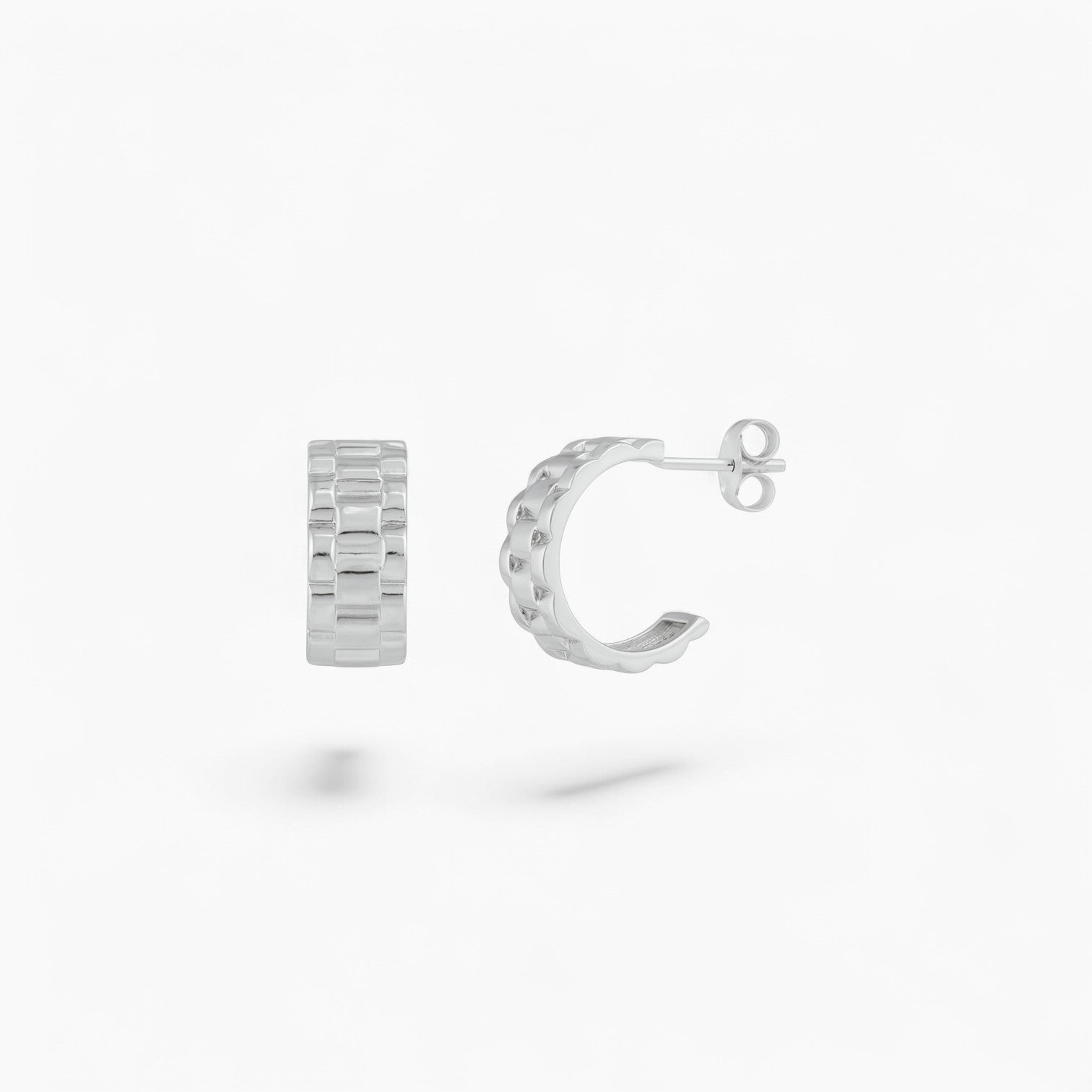ST TROPEZ HOOPS | Sterling Silver