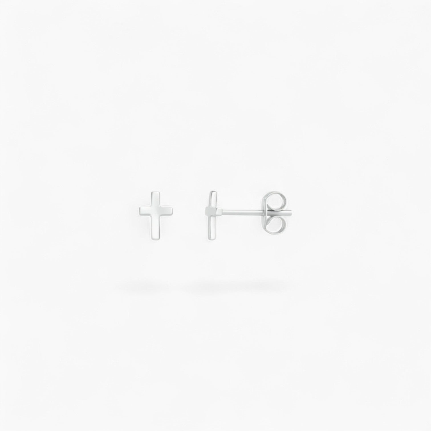 CROSS STUD | Sterling Silver
