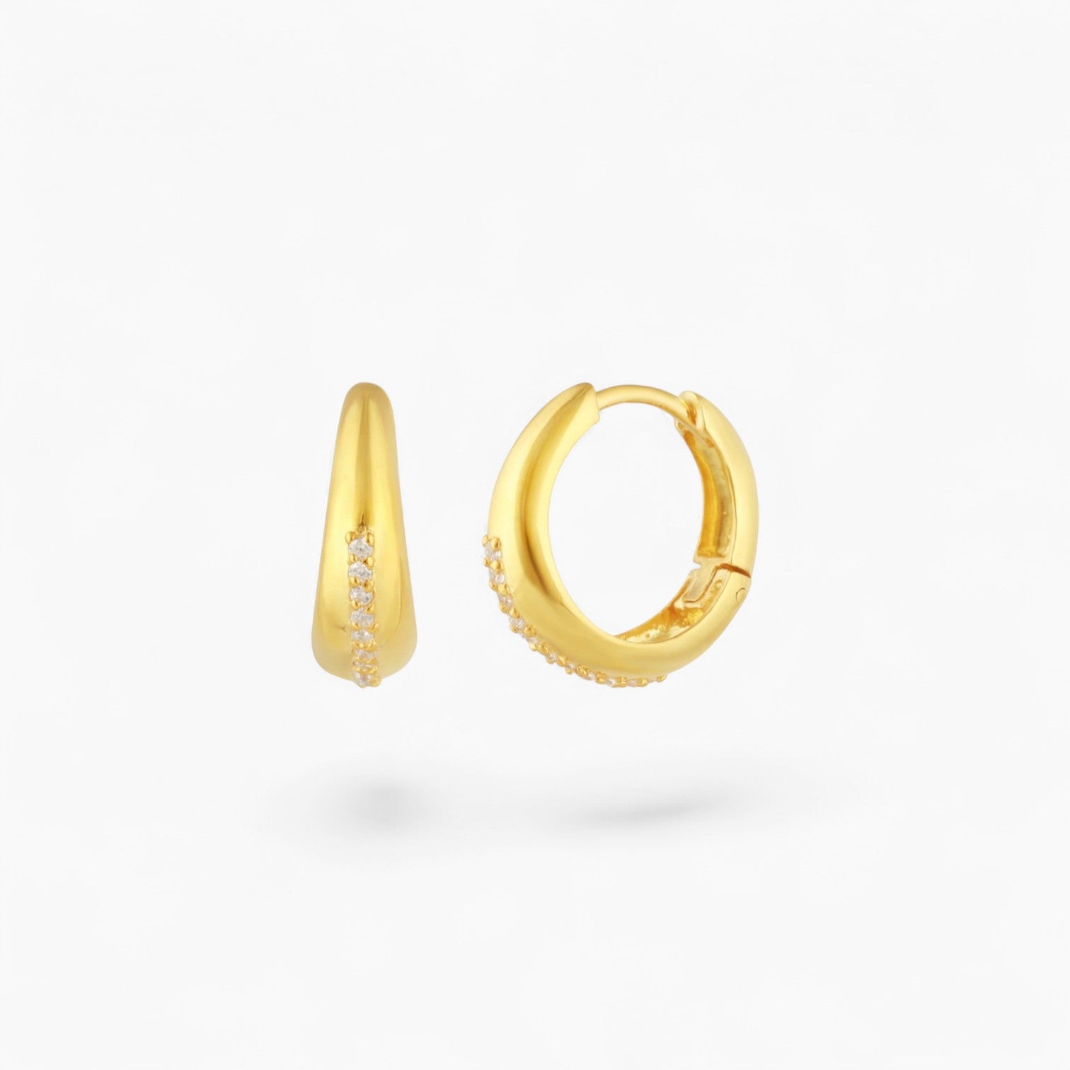 HAZEL HUGGIES | Diamante 14k Gold