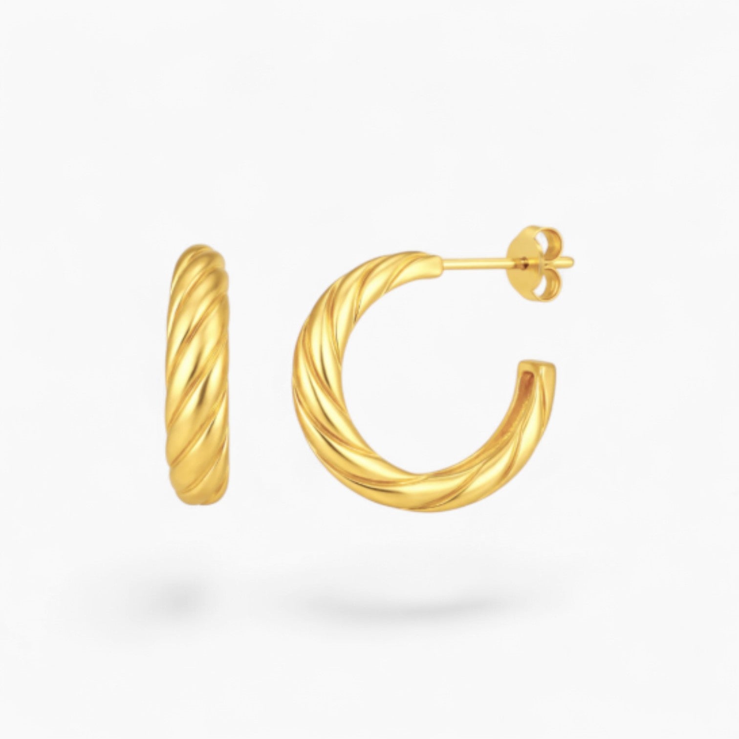 CORA HOOPS | Waterproof 14k Gold