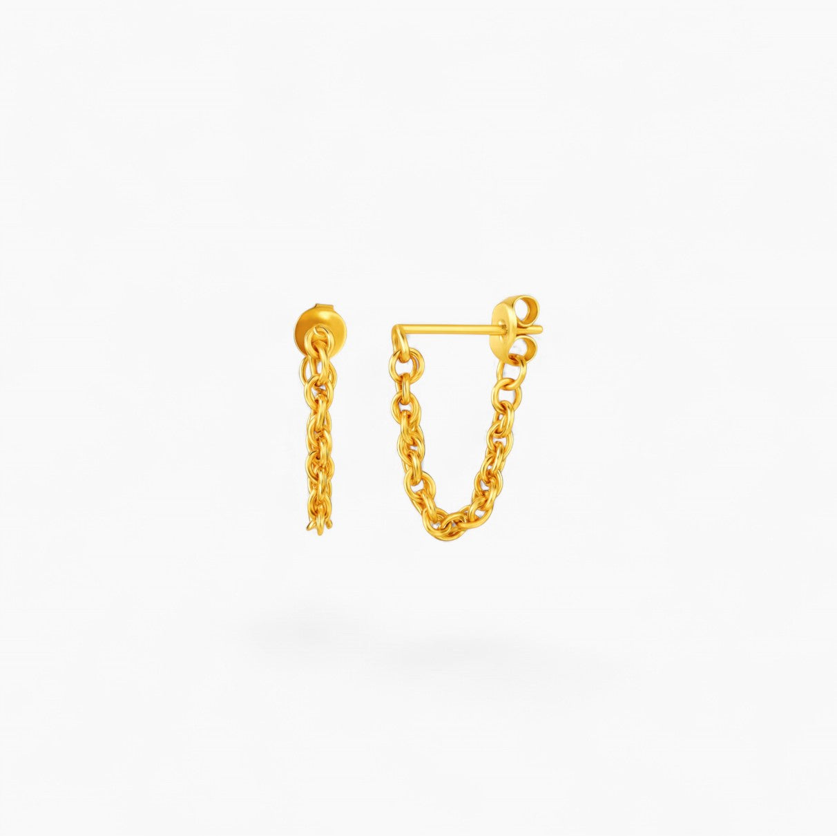 MIA CHAIN STUD | Waterproof 14k Gold