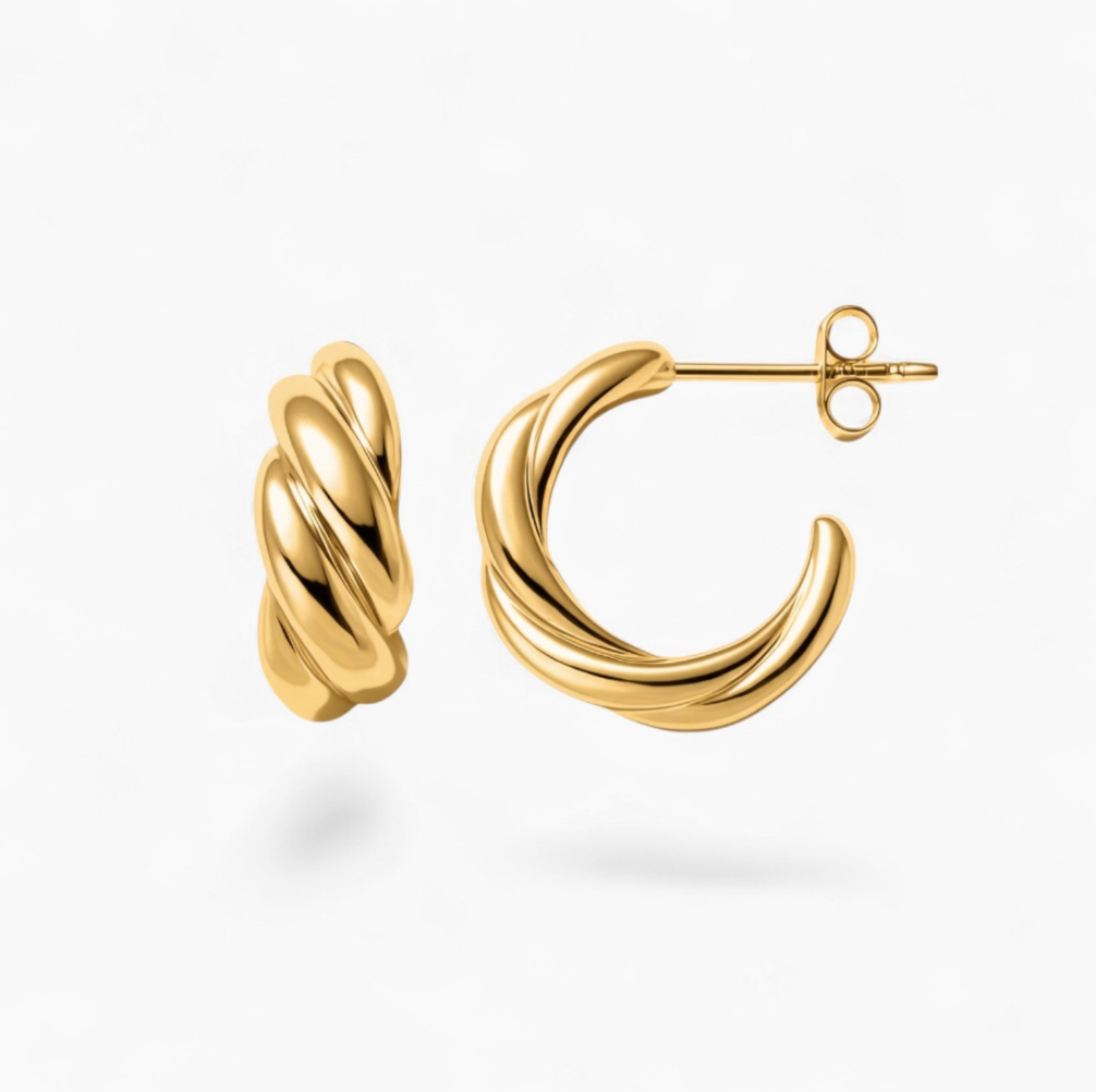 PARIS HOOP | Waterproof 14k Gold