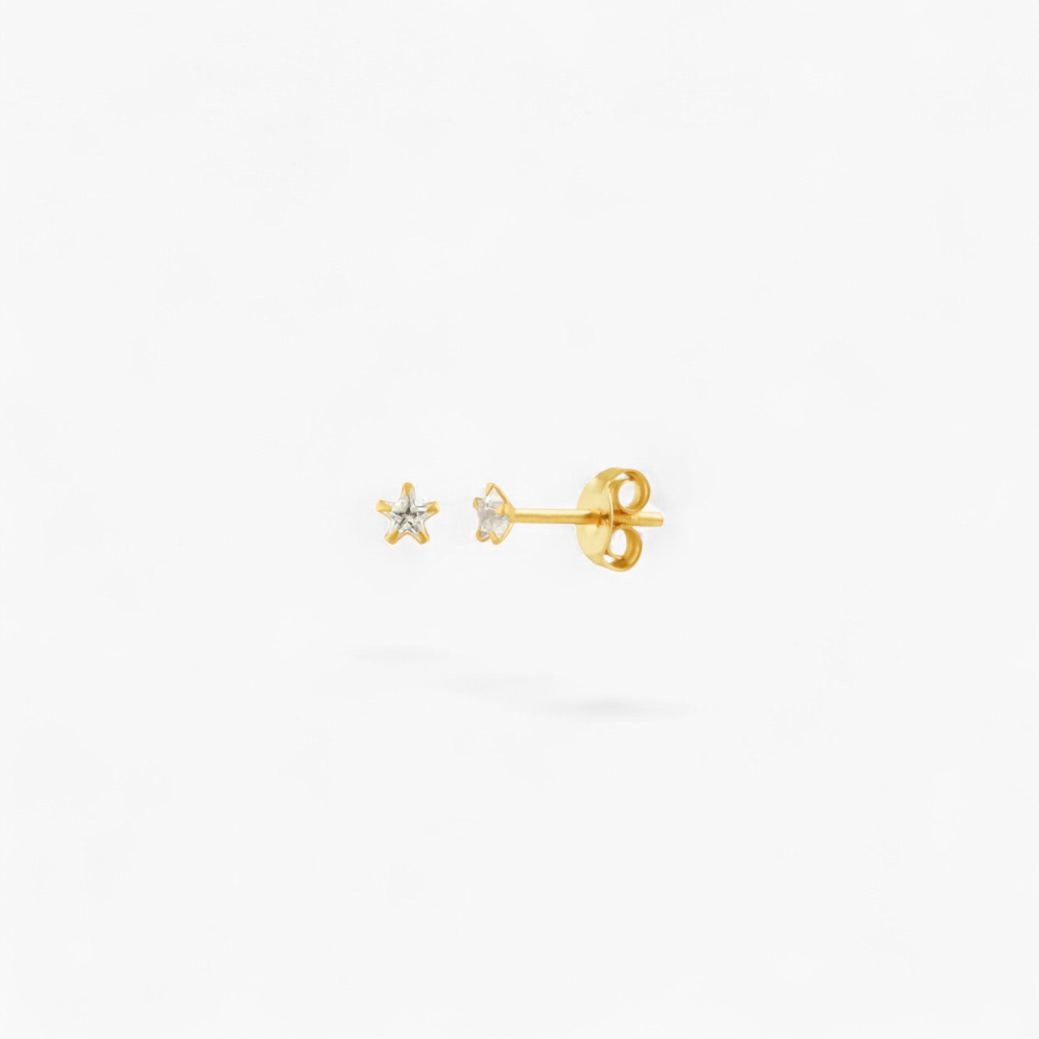 MINI STAR DIAMANTÉ STUD | Waterproof 14k Gold