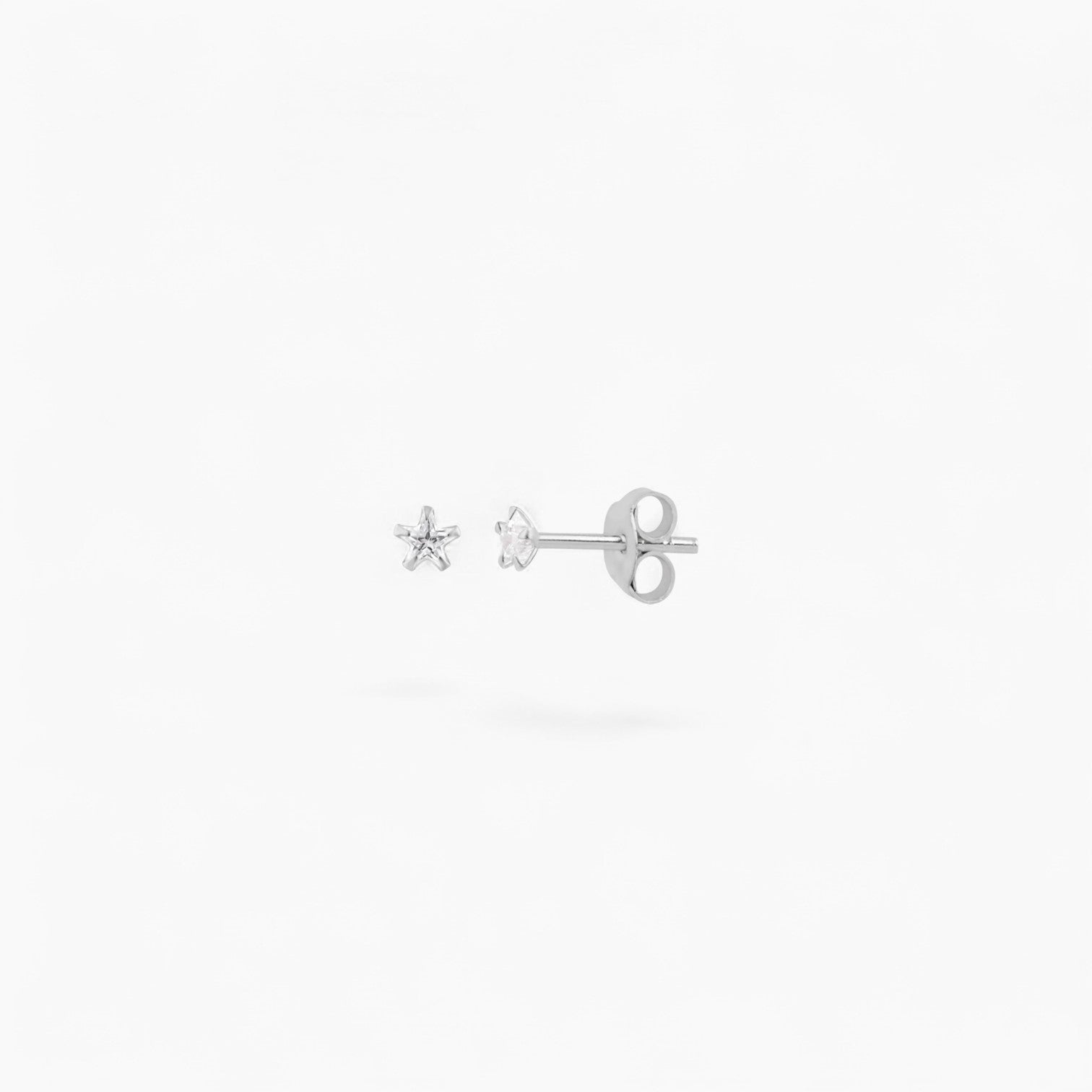 MINI STAR DIAMANTÉ STUD | Sterling Silver