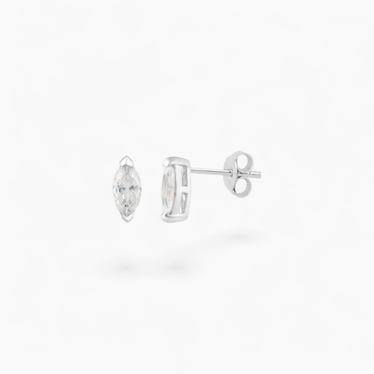 MARQUISE DIAMANTÉ STUD | Small Sterling Silver