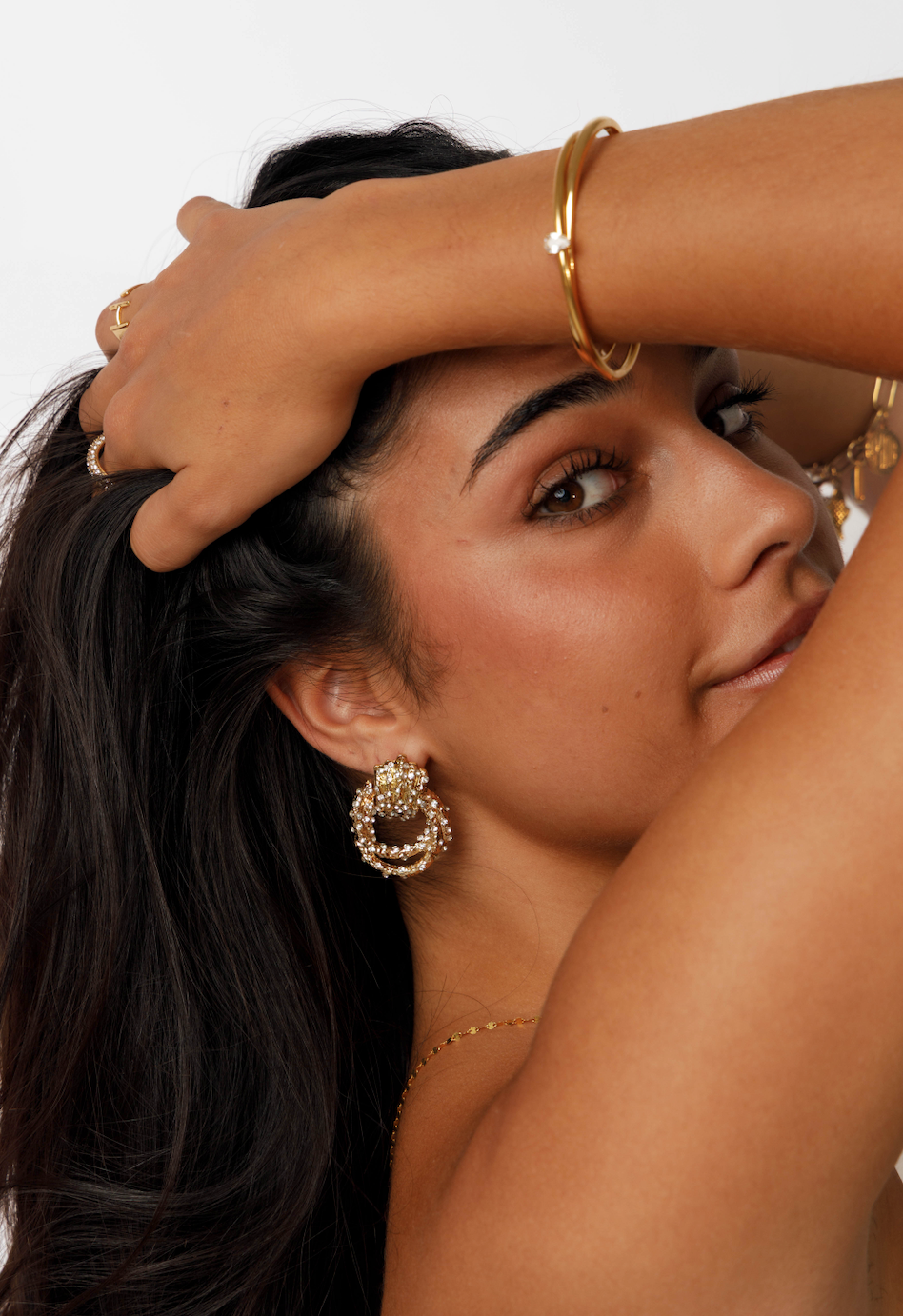 AMARNI EARRINGS | Gold