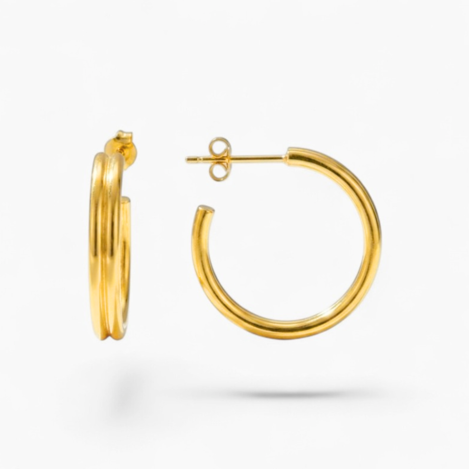 HVAR HOOPS | Large 14k Gold