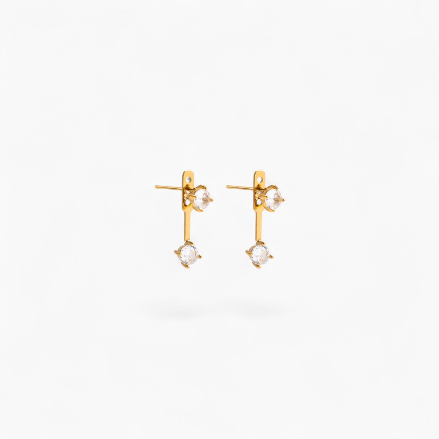DIAMANTE LAYER STUD | 18k Gold
