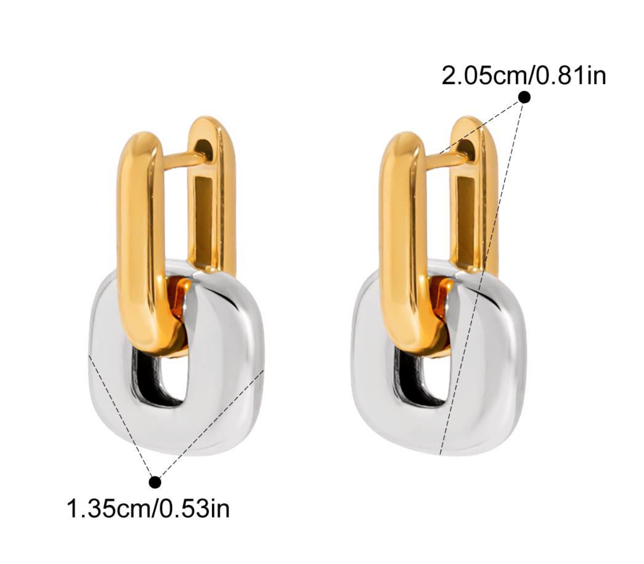WREN EARRINGS | Waterproof Duo Tone