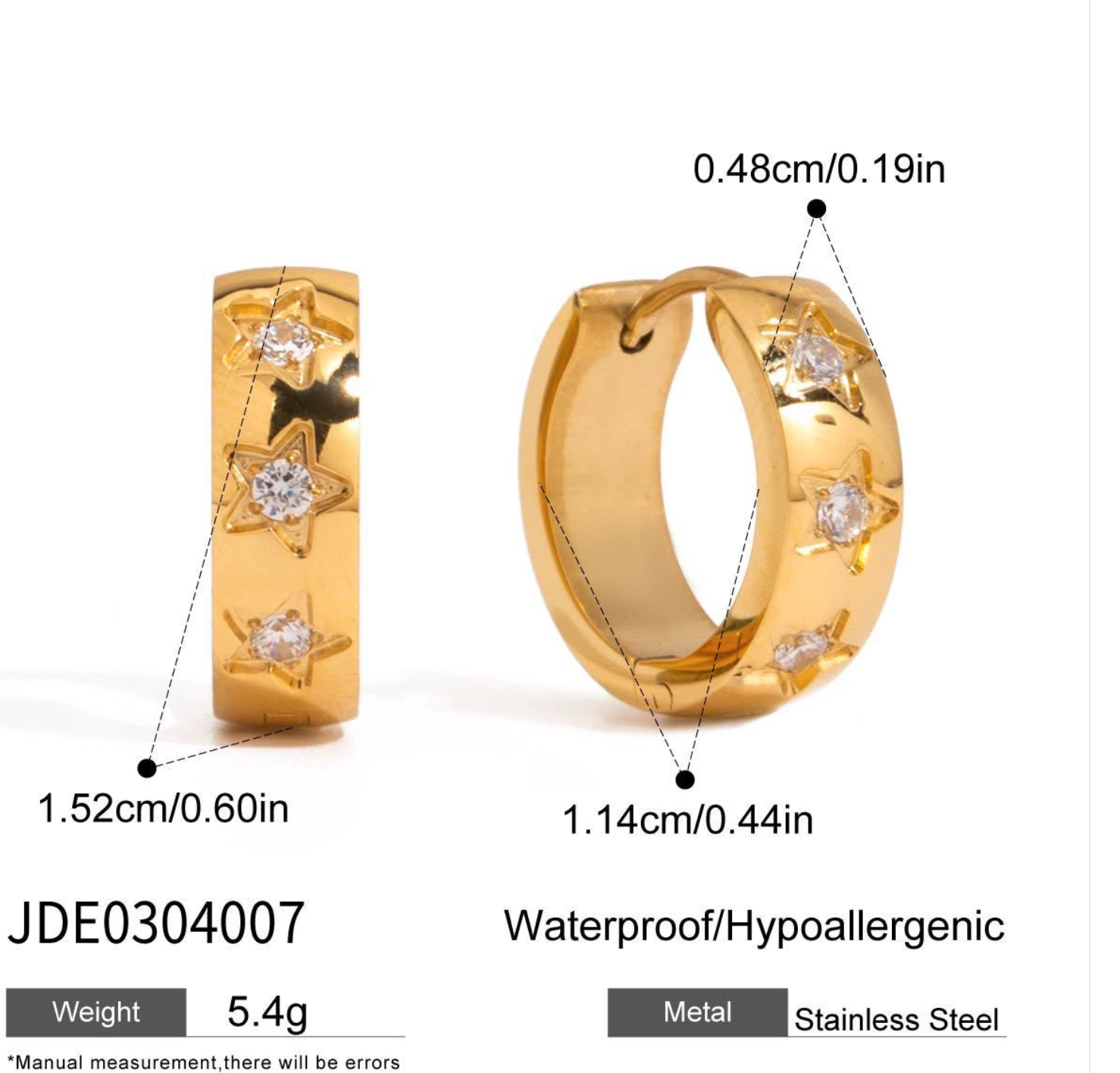 ASTRID HUGGIES | Waterproof 18k Gold