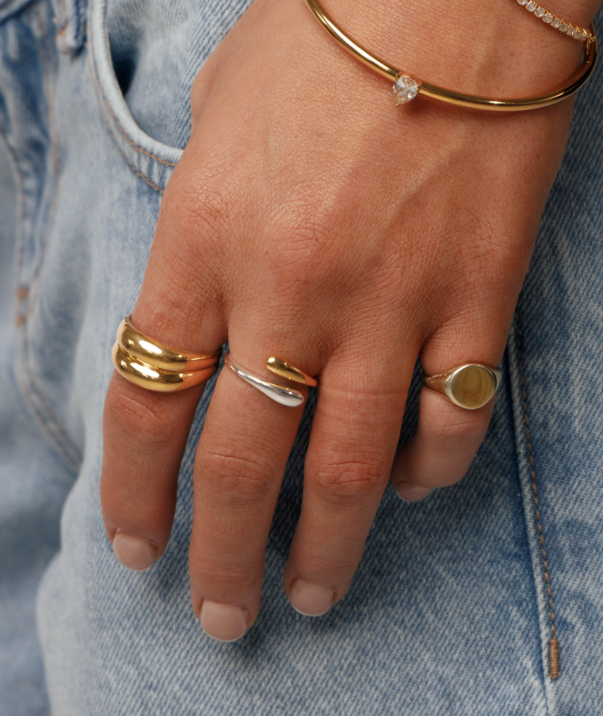 BLAKE TWIST RING | Duo Tone