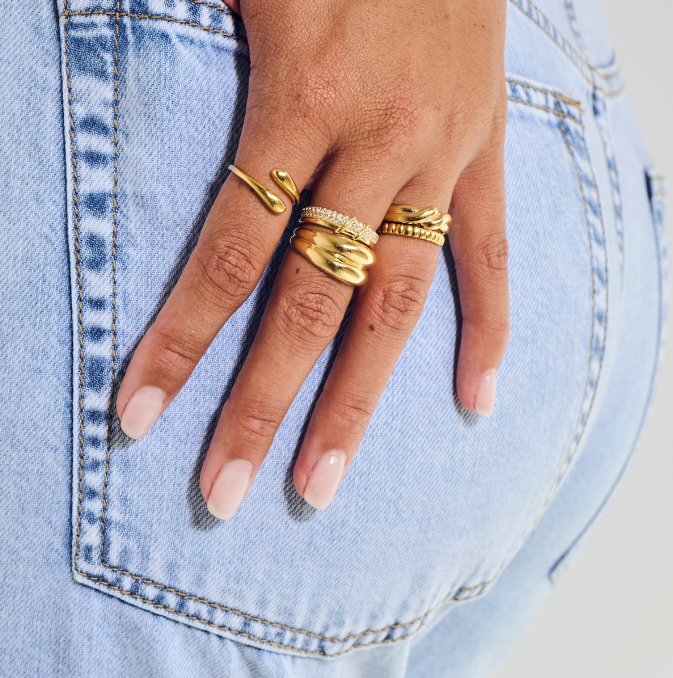 POPPY RING | Thin 14k Gold