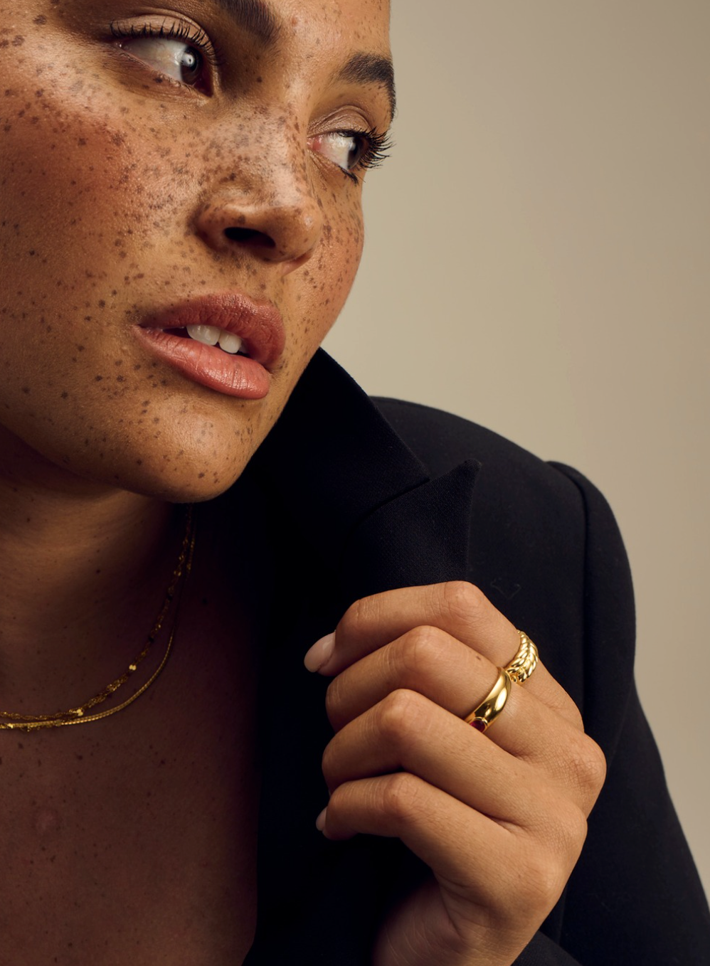 NARRA RING | Double Layer 14k Gold