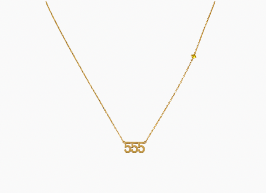 ANGEL NUMBER NECKLACE | Waterproof 18k Gold