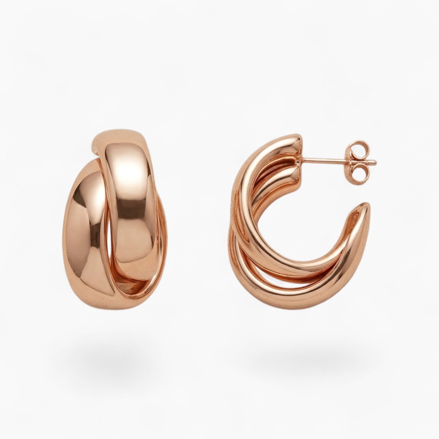 LUNE EARRINGS | Rose Gold