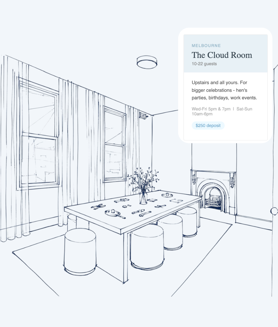 Charm Bar Deposit - Cloud Room
